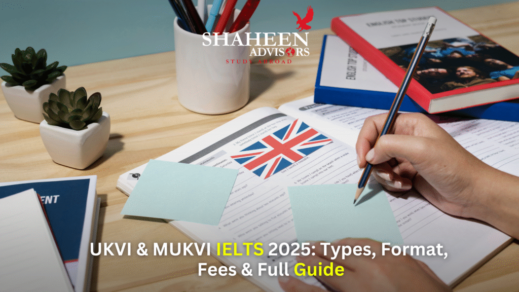 UKVI & MUKVI IELTS 2025: Types, Format, Fees & Full Guide - Shaheen Advisor - 2025 UKVI & MUKVI IELTS 2025: Types, Format, Fees & Full Guide - Shaheen Advisor - 2025